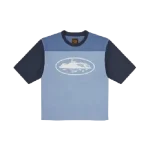 Corteiz Alcatraz Heavyweight Varsity Tee Blue