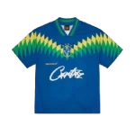 Corteiz Club RTW Football T-Shirt Blue Copy